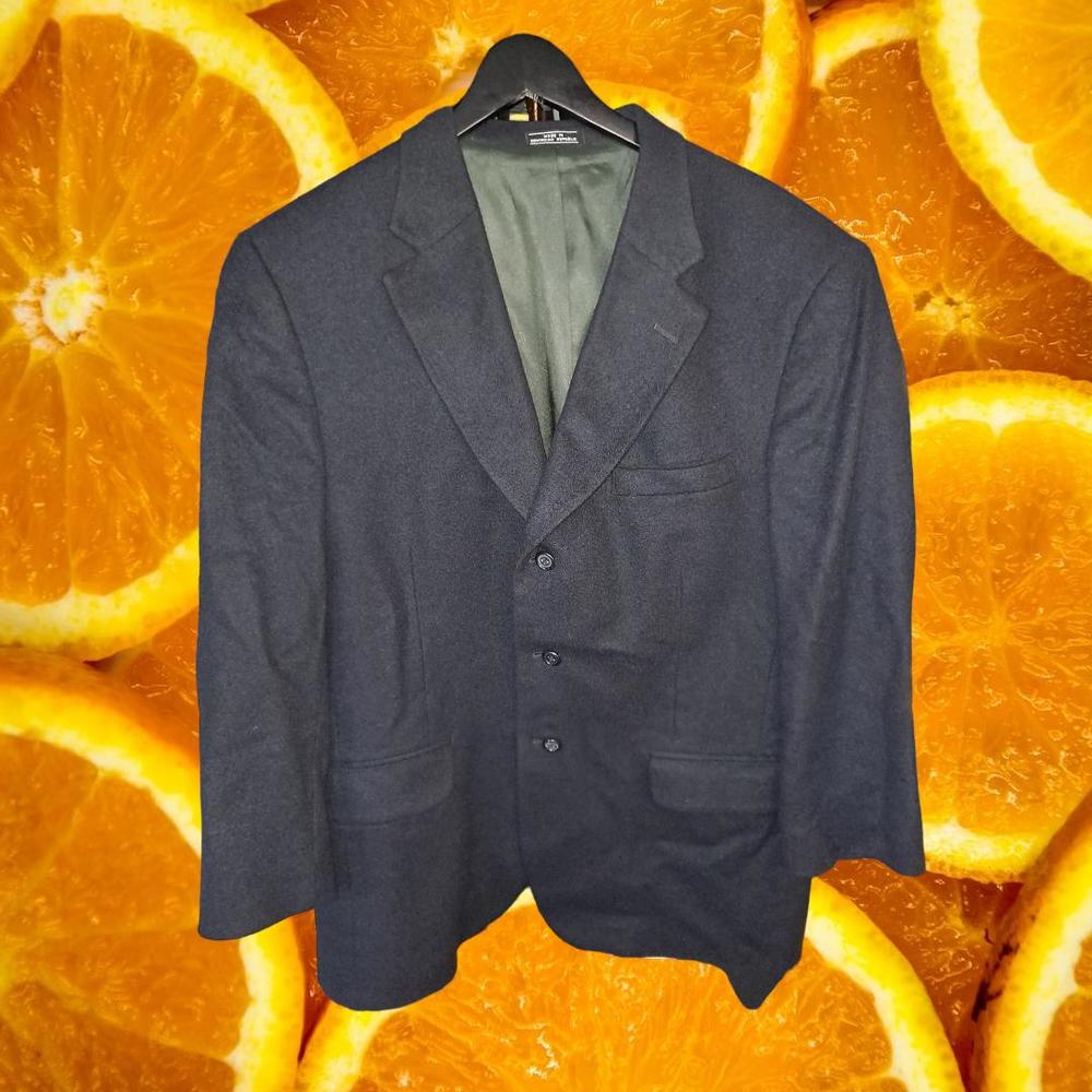 Club Room 100% Camel Hair‎ Blue Blazer Size 42R